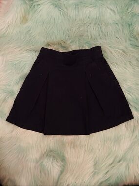 George Black Circle Skater Mini Skirt